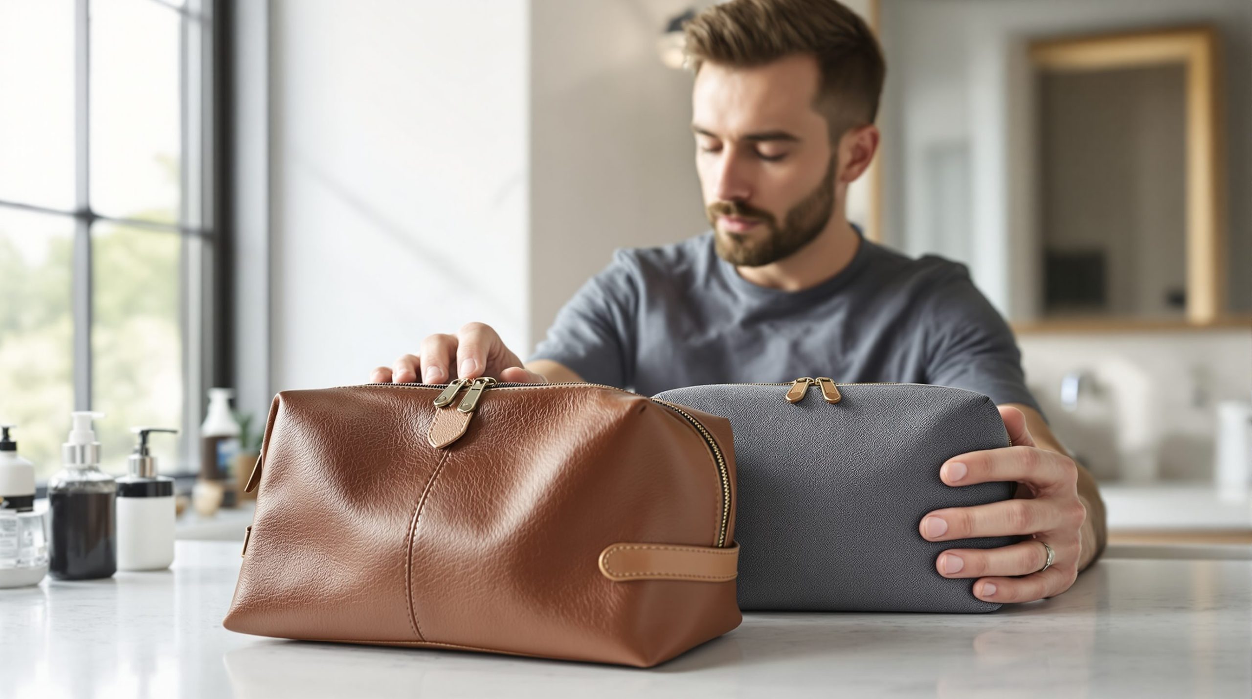 trousse de toilette homme
