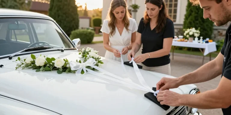 comment decorer une voiture pour mariage