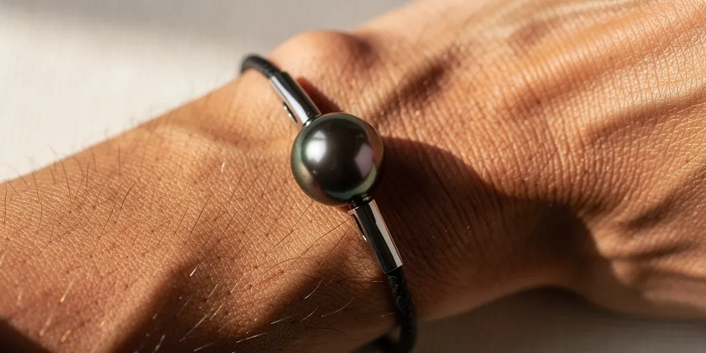 bracelet homme perle tahiti