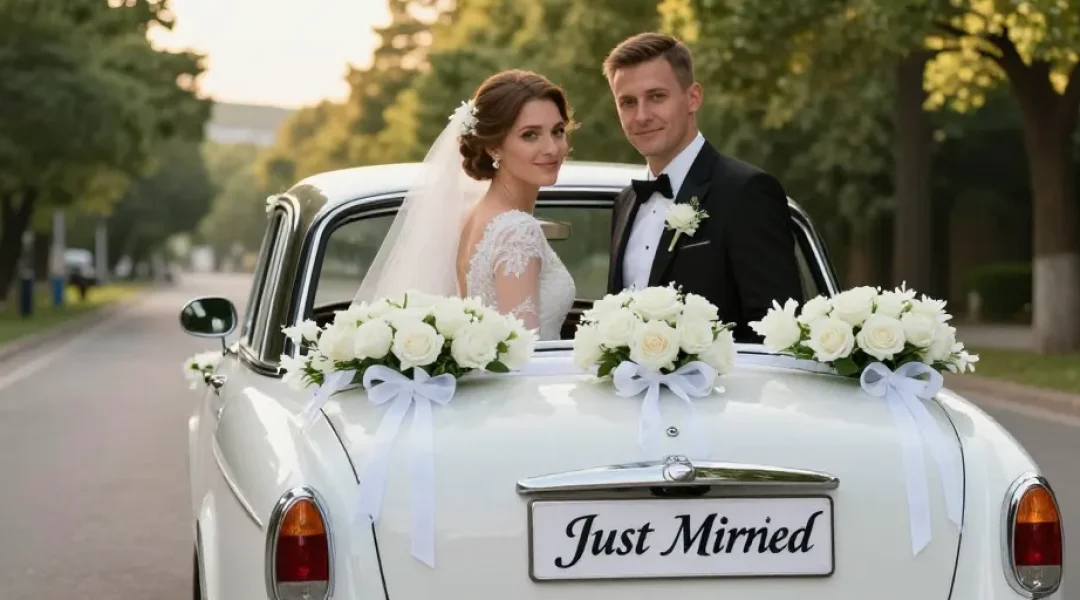 comment faire décoration voiture mariage