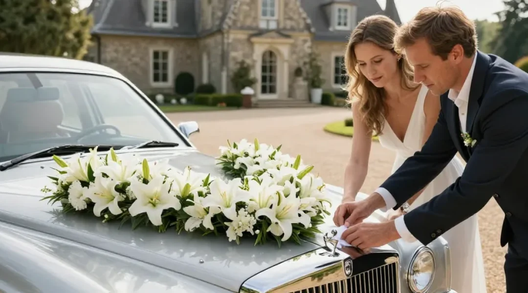 comment faire décoration voiture mariage