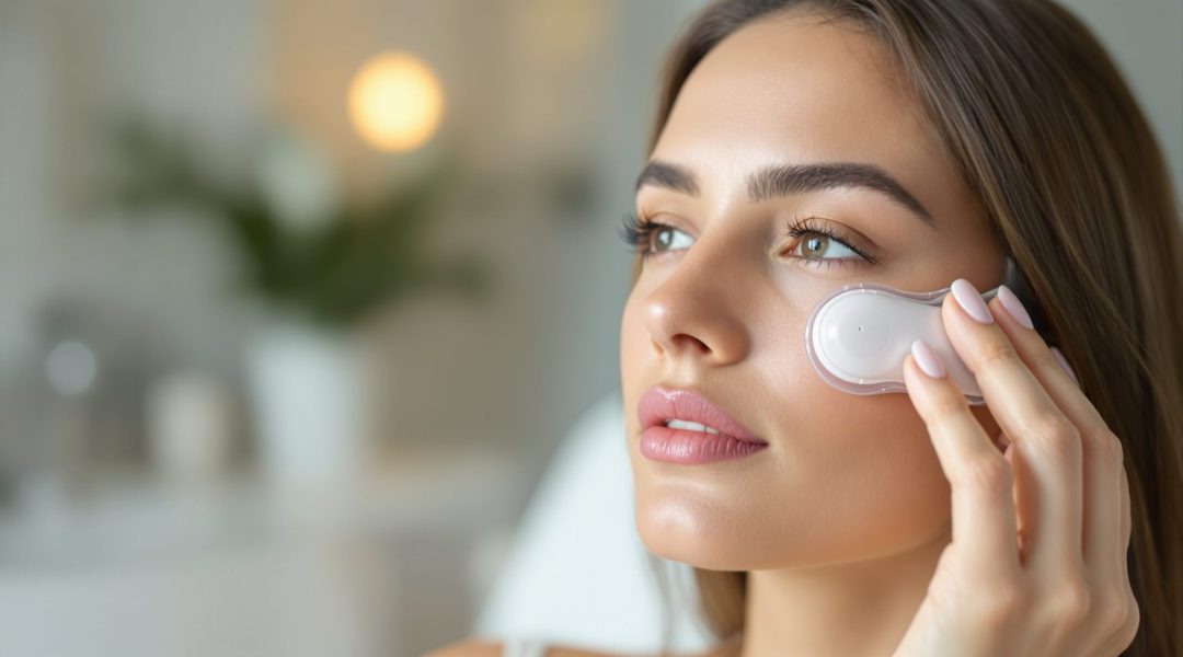 appareil drainage lymphatique visage poches yeux