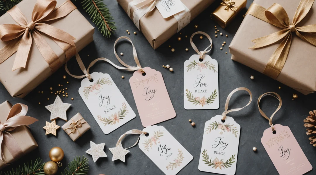 etiquettes de noel a imprimer